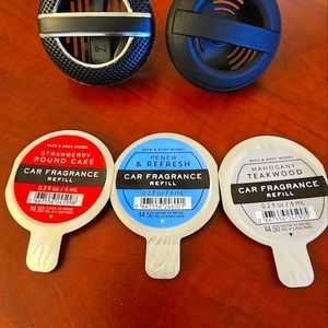 Bath and body works car air freshners refills & holders